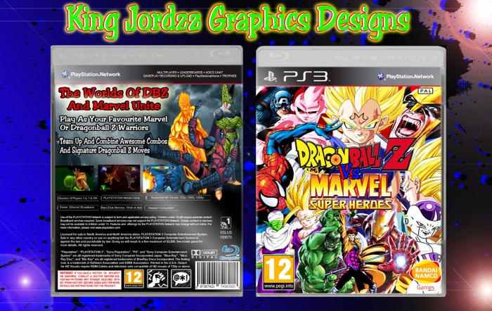 Dragonball Z Vs. Marvel Superheroes PlayStation 3 Box Art
