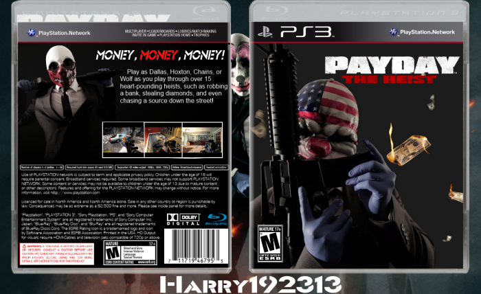 Payday: The Heist box art cover