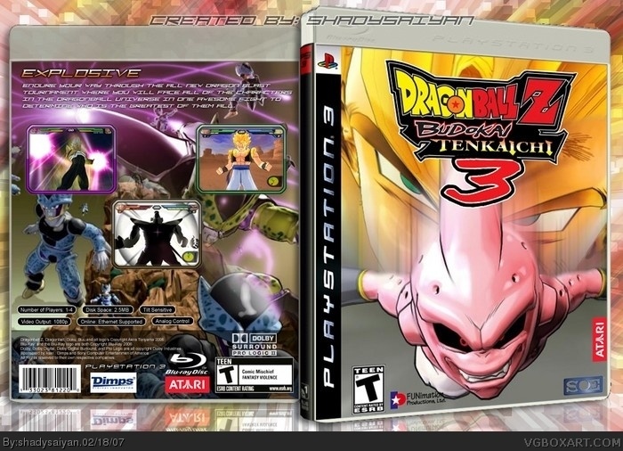 Dragon Ball Z: Budokai Tenkaichi 3 box art cover