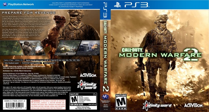 COD Modern Warfare 2 New Blue Cover box art cover