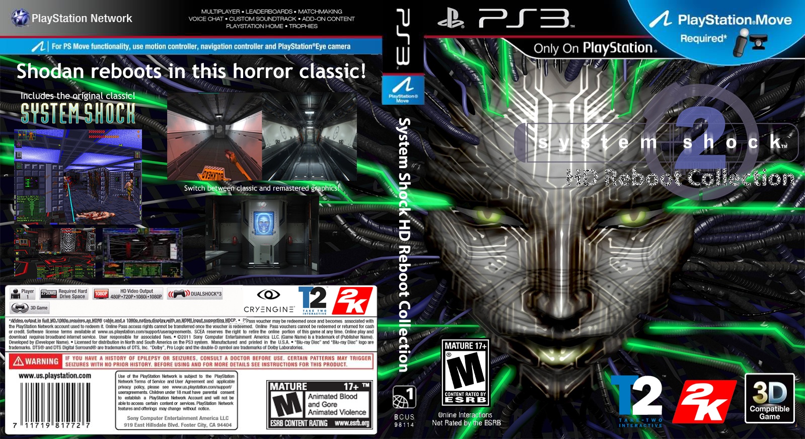 System Shock 2 HD Reboot Collection box cover