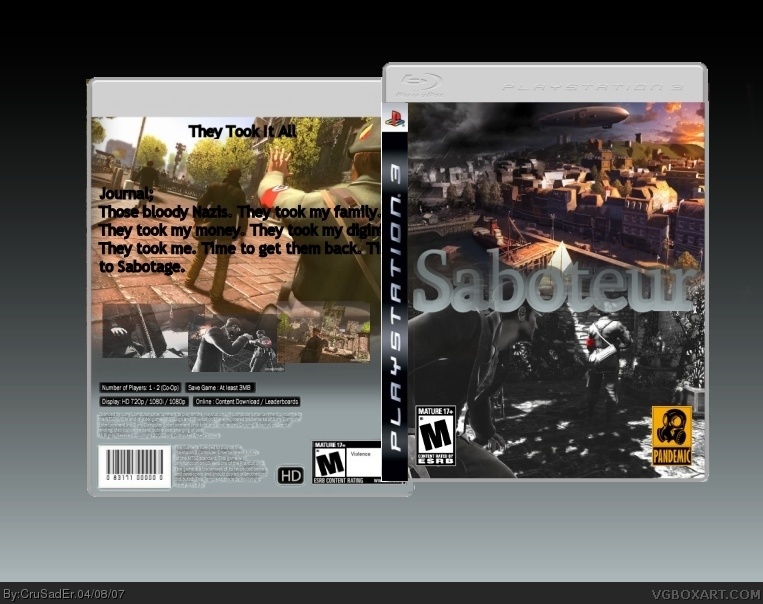Saboteur box cover