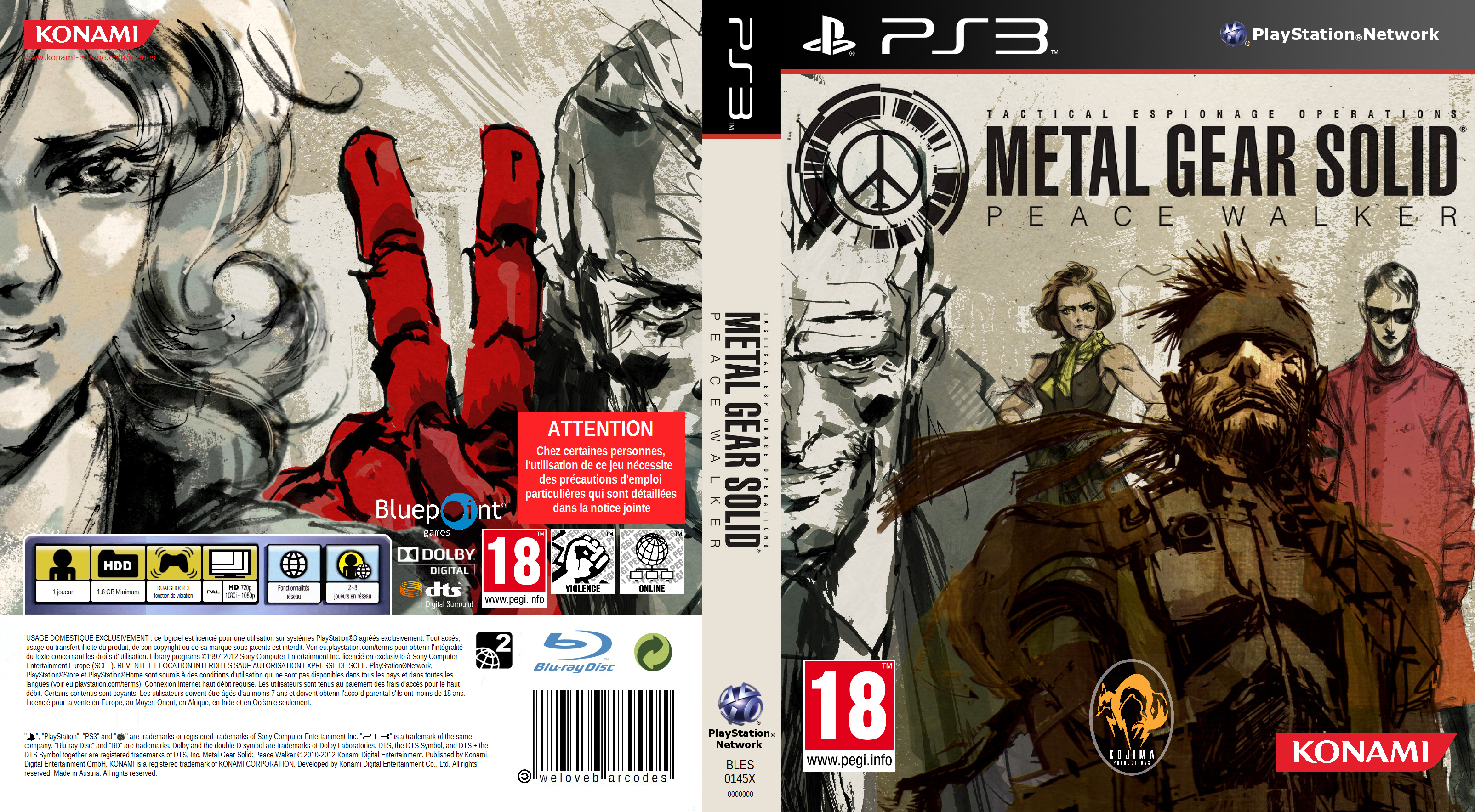 Metal Gear Solid Peace Walker HD Edition box cover