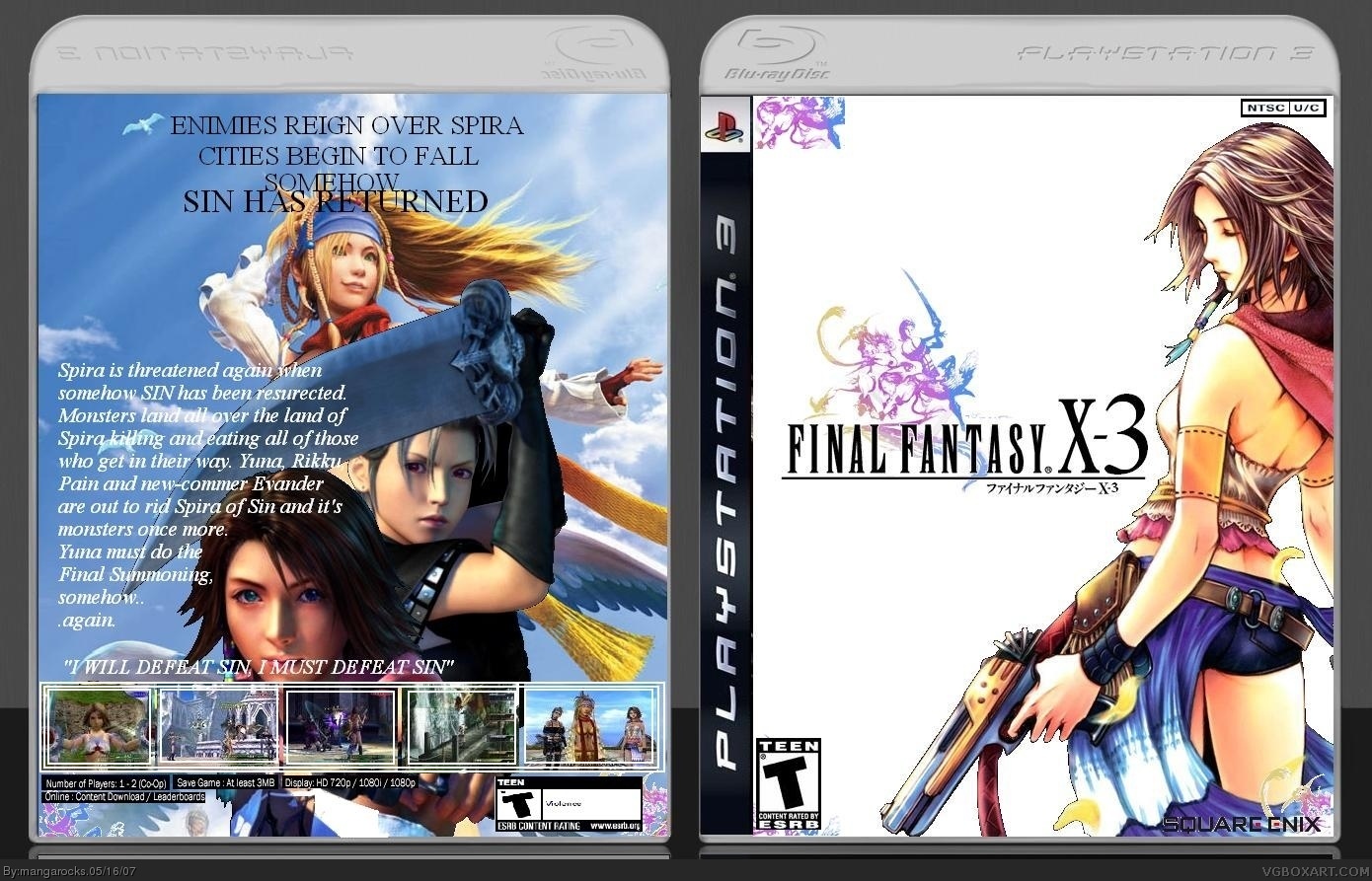 Final Fantasy X-3 box cover