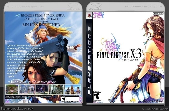 Final Fantasy X-3 box art cover