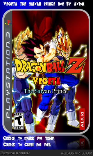 Dragon Ball Z: Vegeta: The Saiyan Prince box cover