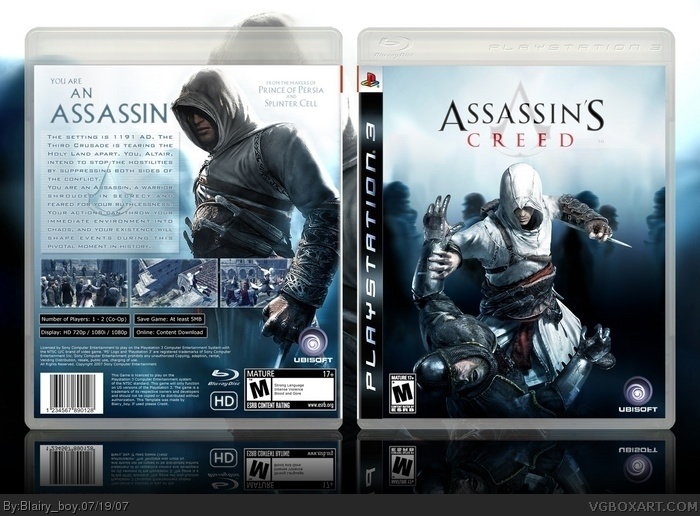 Assassin's Creed PS3 Back cover