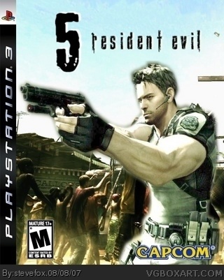 Resident Evil 5 PlayStation 3 Box Art Cover by stevefox