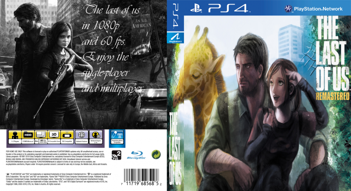The Last Of Us Remastered Playstation 4 Box Art Cover By Arshiasaberi