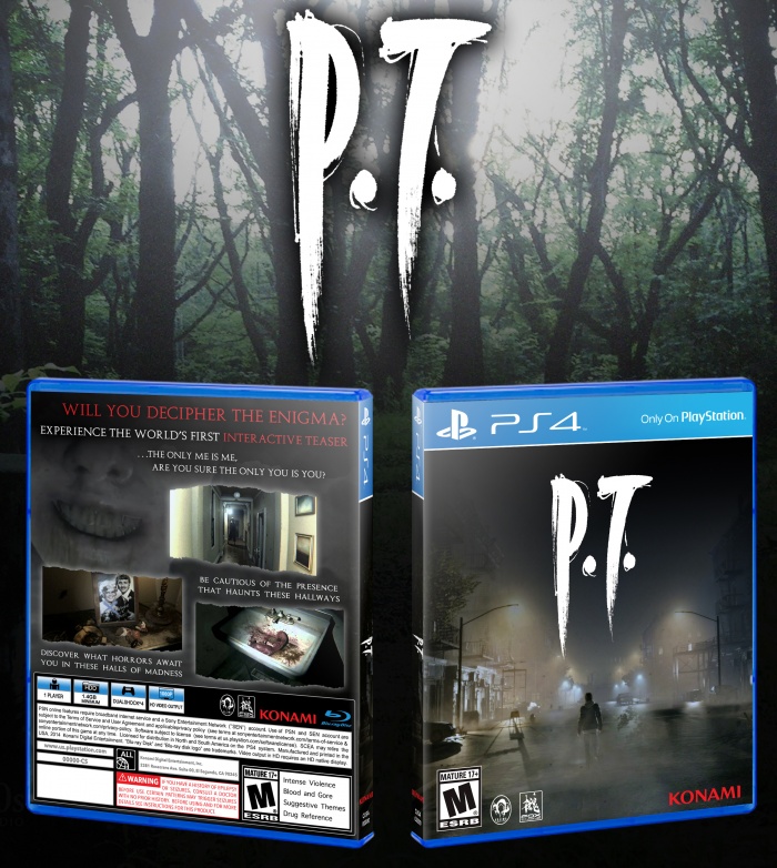 Silent Hills P.T. PlayStation 4 Box Art Cover by Solid Romi