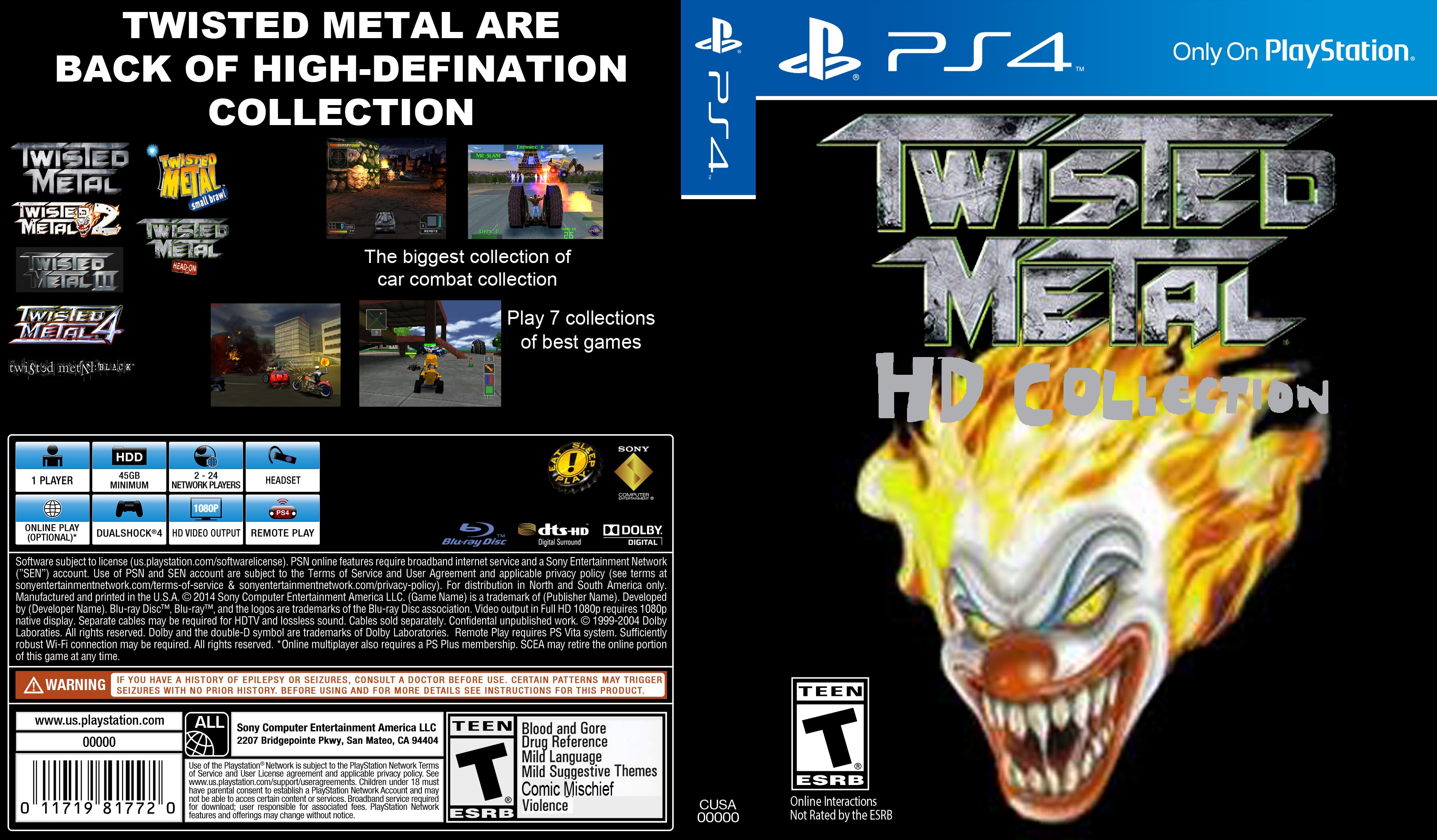 Twisted Metal: HD Collection box cover