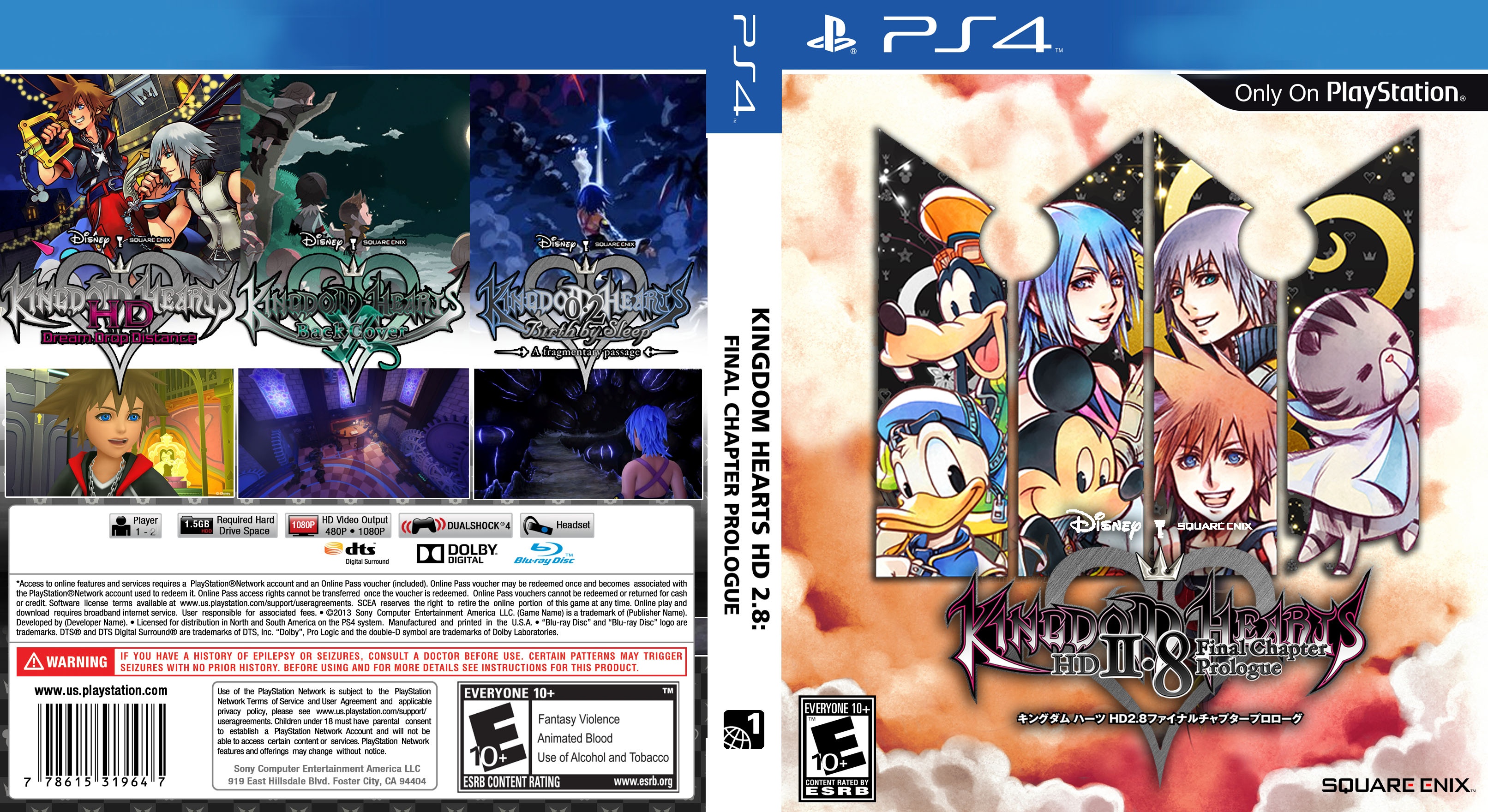 Kingdom Hearts HD 2.8 Final Chapter Prologue box cover