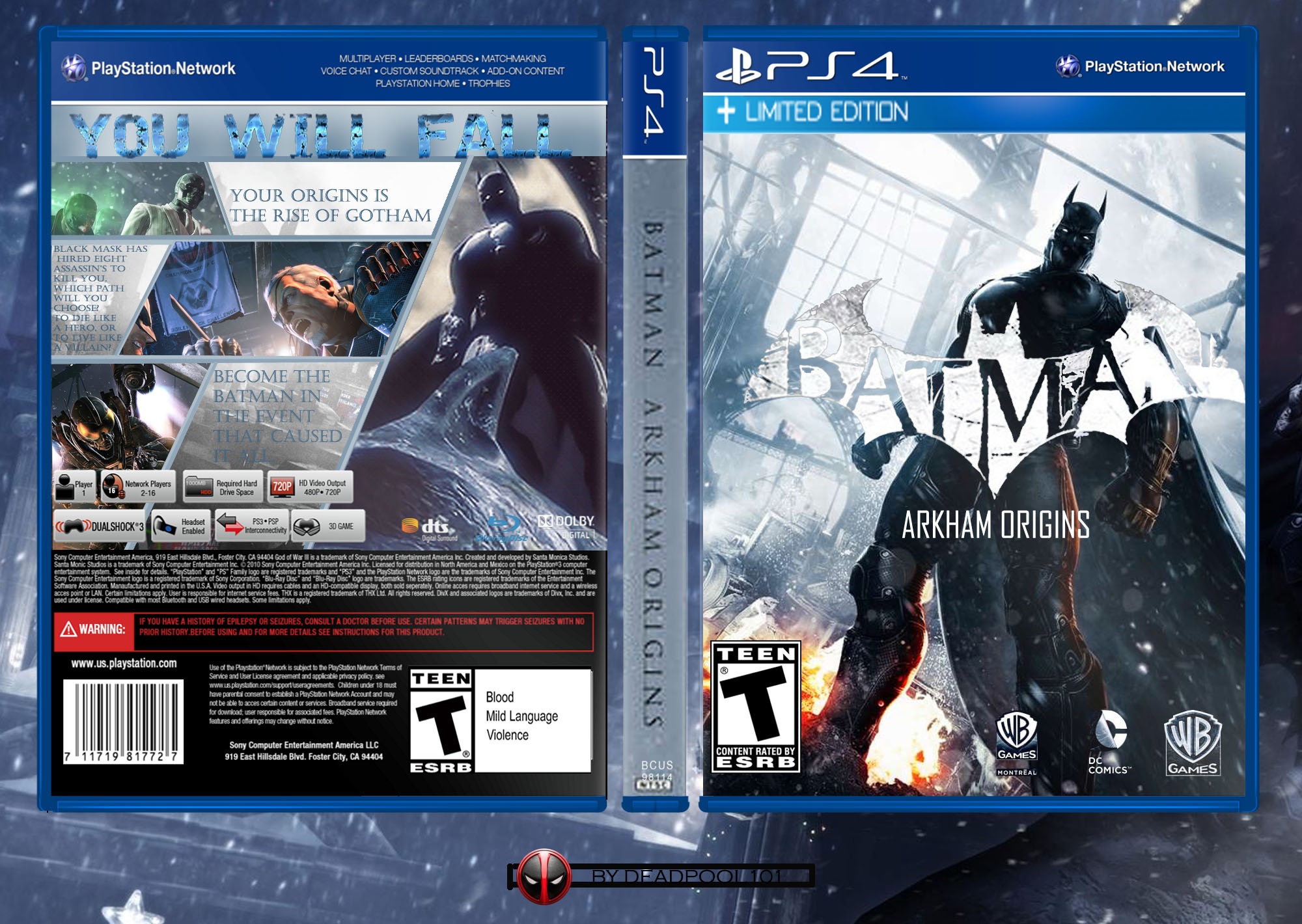 Batman Arkham Origins box cover