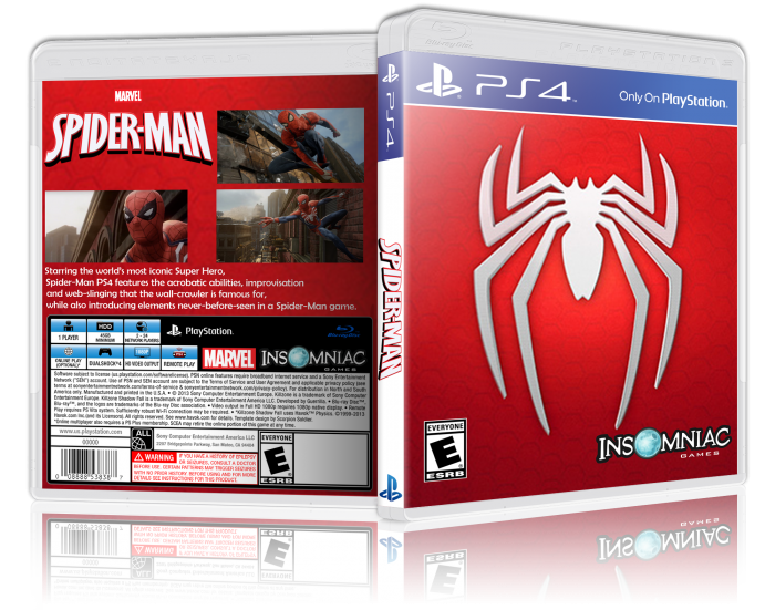 Spider-Man: PS4 box art cover