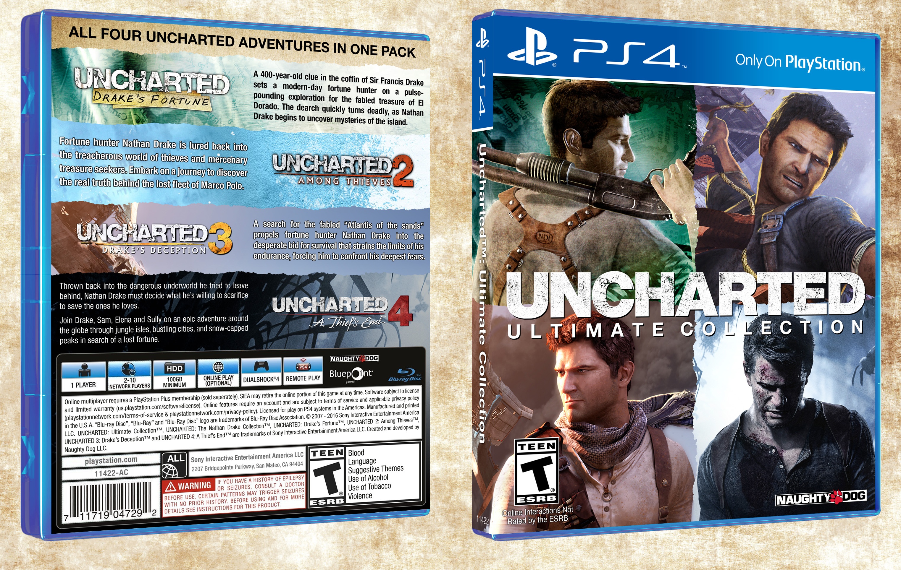 Uncharted: Ultimate Collection box cover