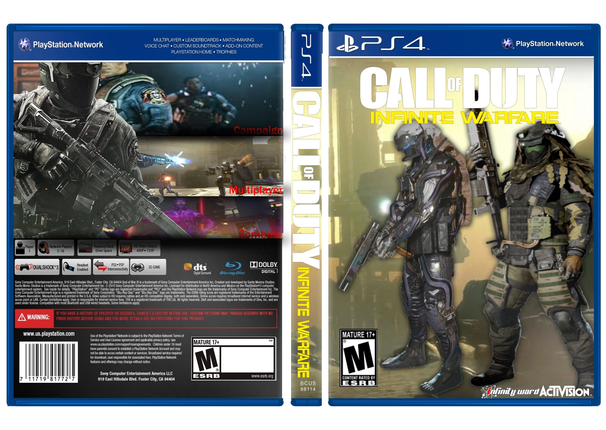 Call of Duty: Infinite Warfare box cover