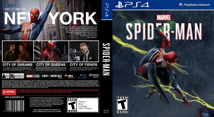 Marvel's Spider-Man box art cover