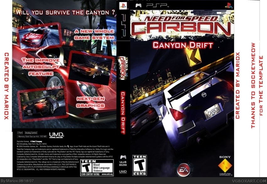 Need for Speed : Canyon Drift box cover