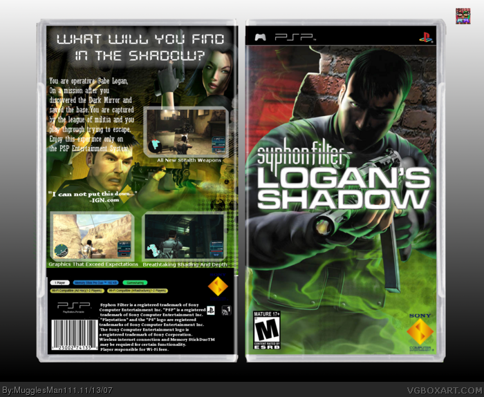 Syphon Filter: Logan's Shadow box art cover