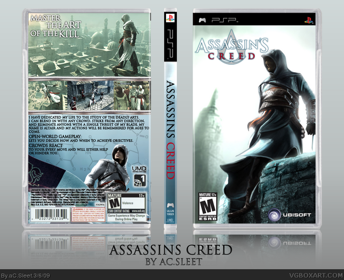 apetito auricular lo hizo Assassin's Creed PSP Box Art Cover by aC.Sleet