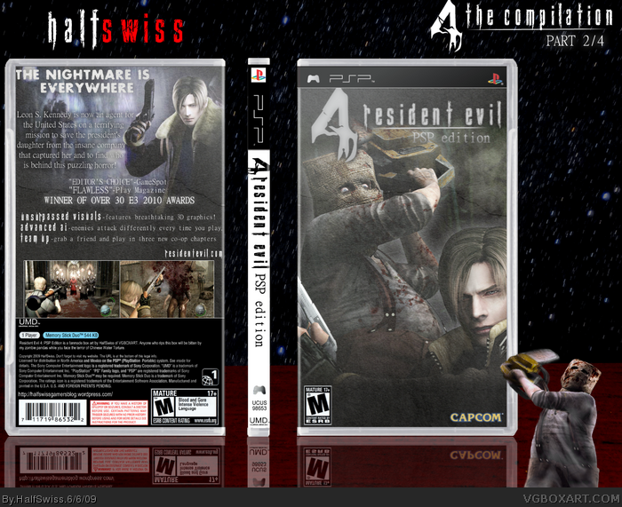Resident Evil 4: PSP Edition PSP Box Art Cover by HalfSwiss