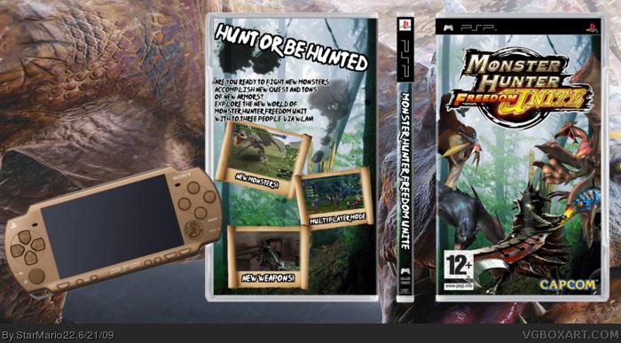 Monster Hunter Freedome Unite box art cover