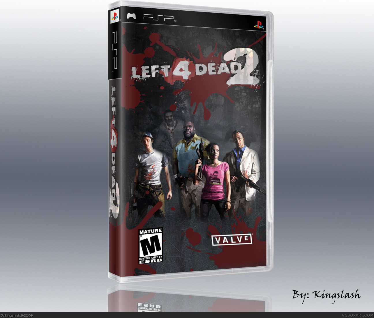pizza Wreed Uitbeelding Left 4 Dead 2 PSP Box Art Cover by kingslash