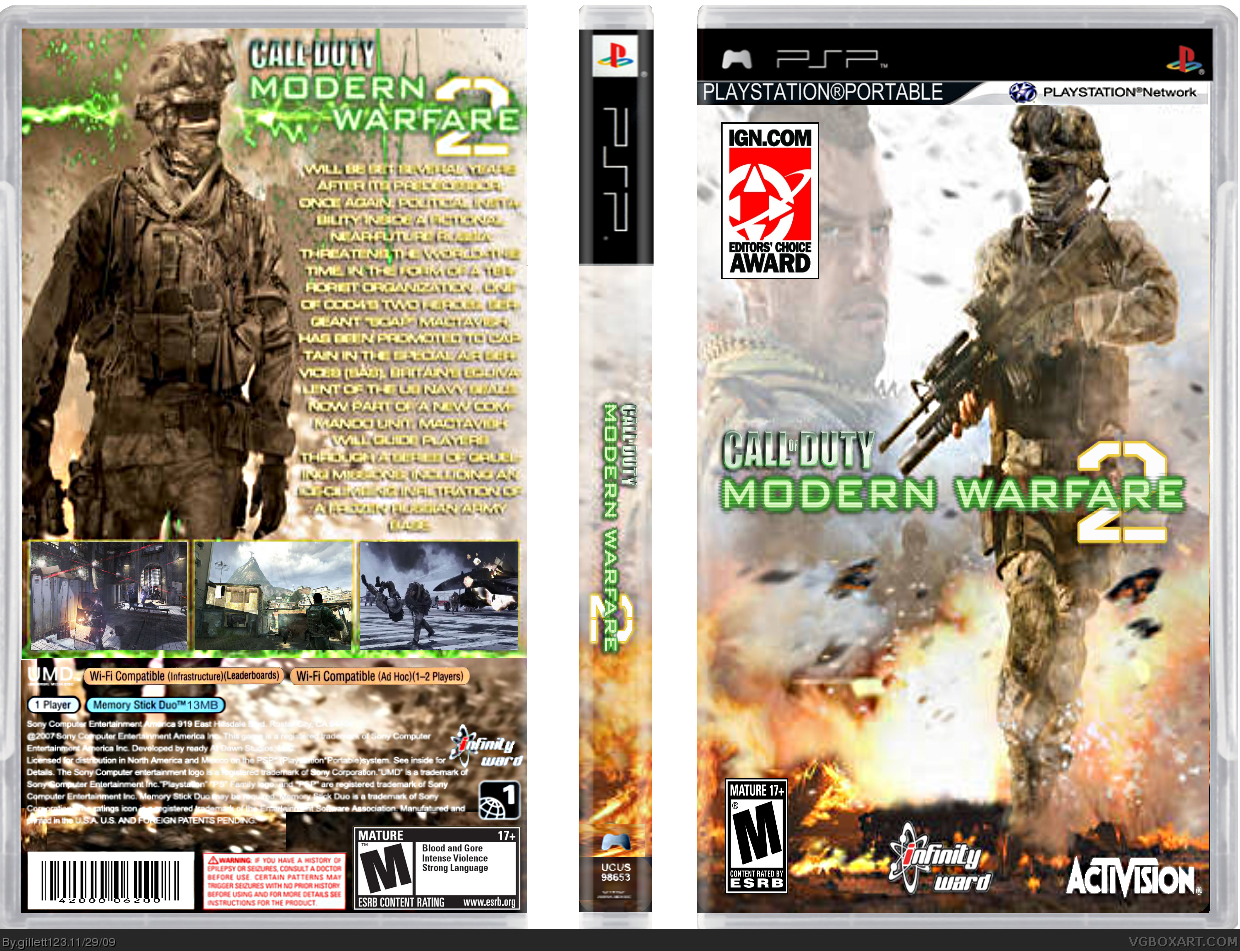 Call Of Duty: Modern Warfair 2 box cover