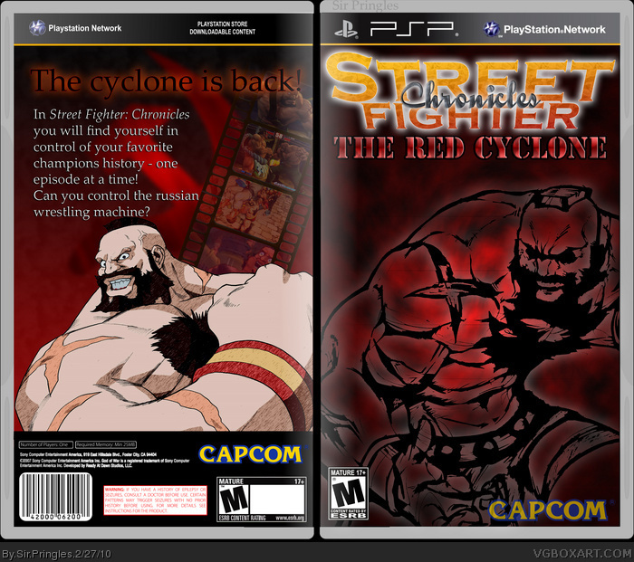 Street Fighter Chronicles: The Red Cyclone box art cover