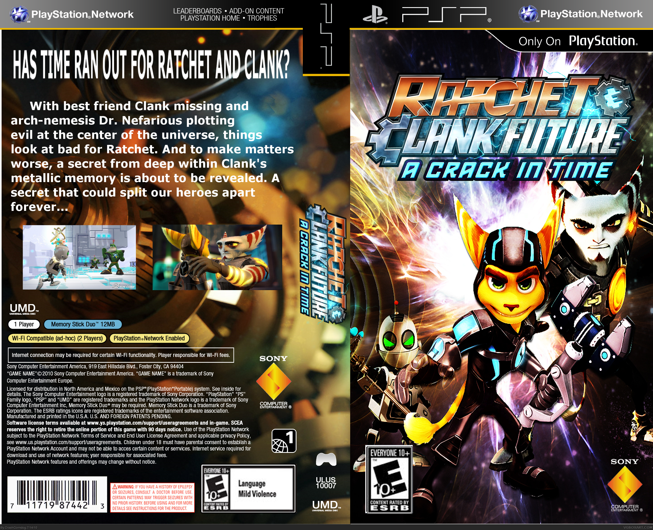 Ratchet & Clank Future: A Crack in Time cover or packaging material -  MobyGames