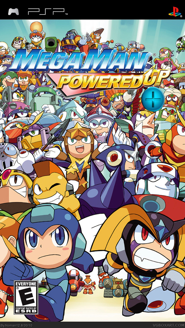 Mega Man Powered Up + PSP Box Art Cover by froman12