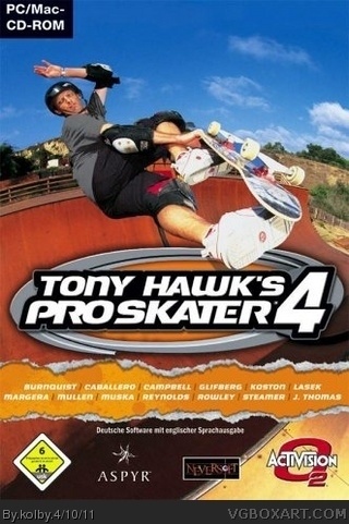 Tony Hawk Pro Skater 4 box cover