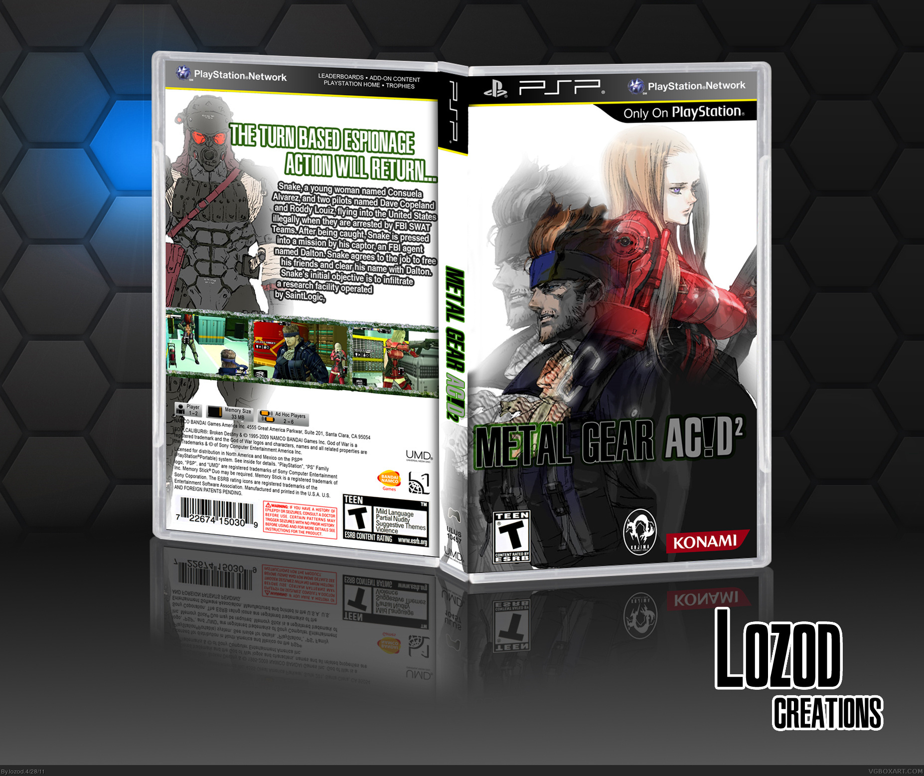 Metal Gear Acid 2 box cover