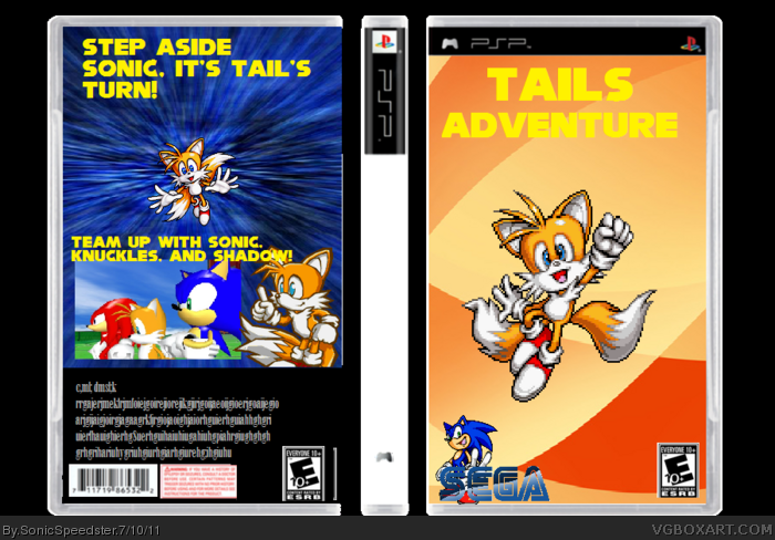 Tails Adventure box art cover