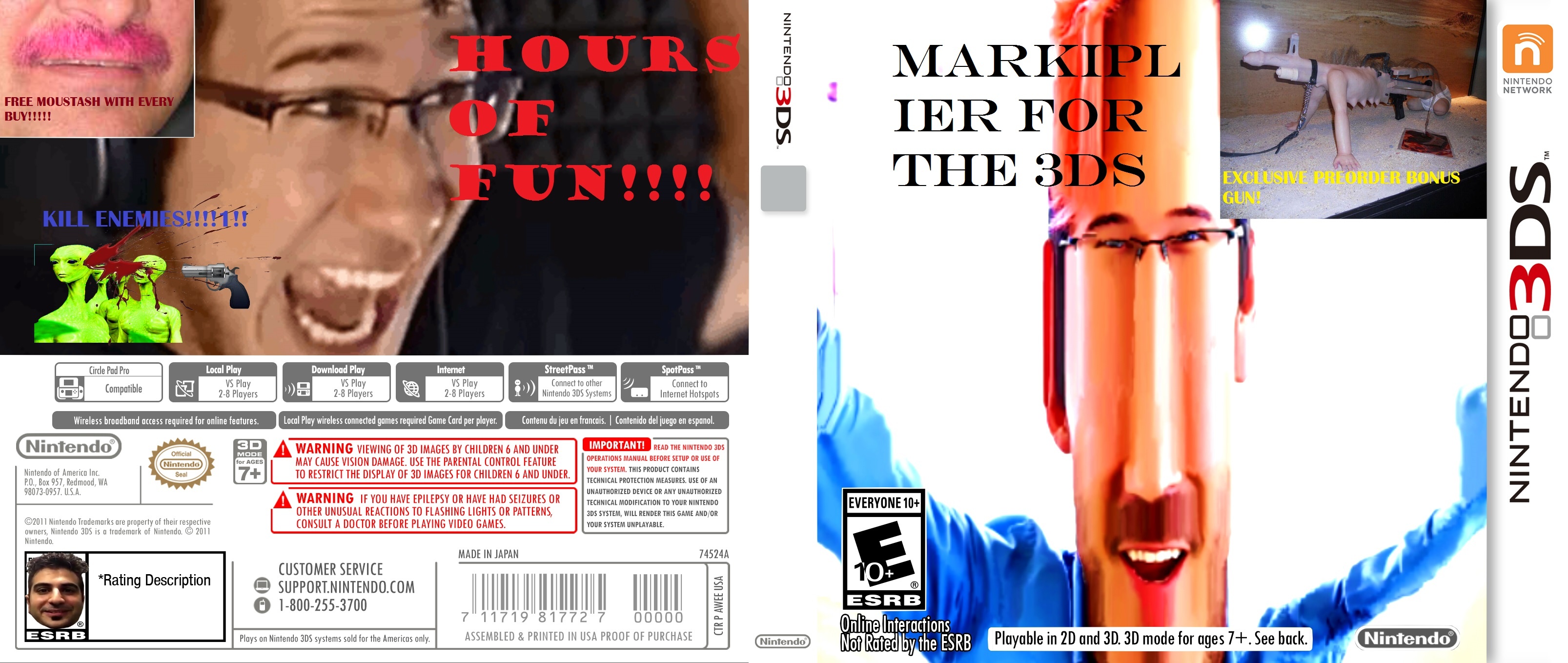 MARKIPLIER FOR THE 3DS box cover