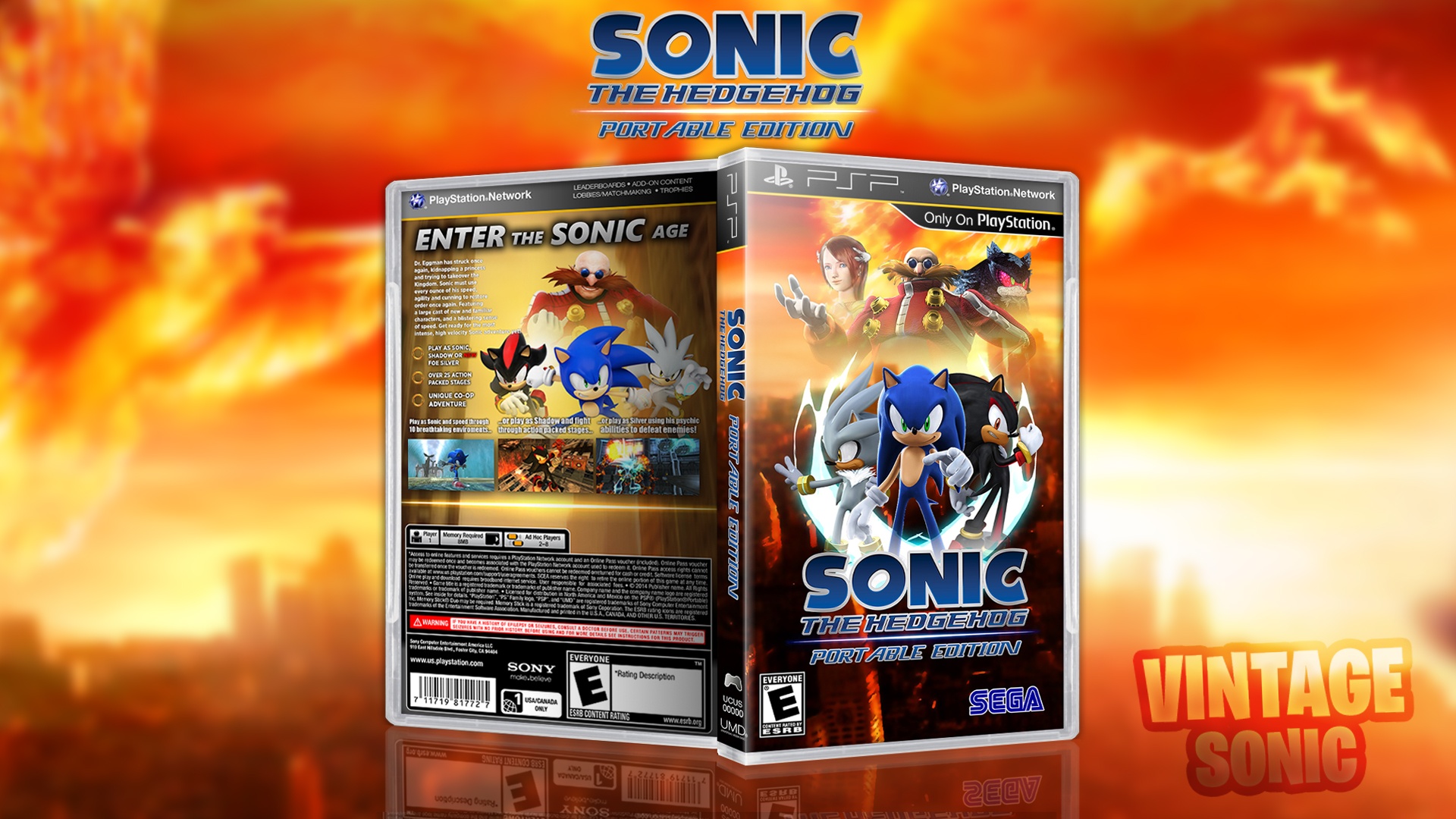 Sonic The Hedgehog Portable Edition box cover