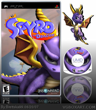 Spyro the Dragon box art cover
