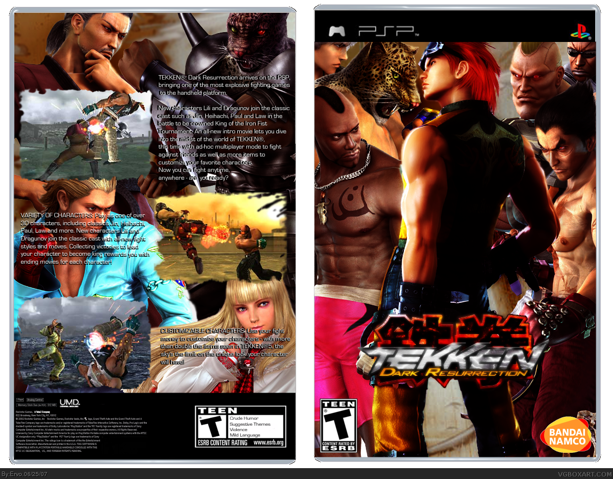 Tekken Dark Resurrection box cover
