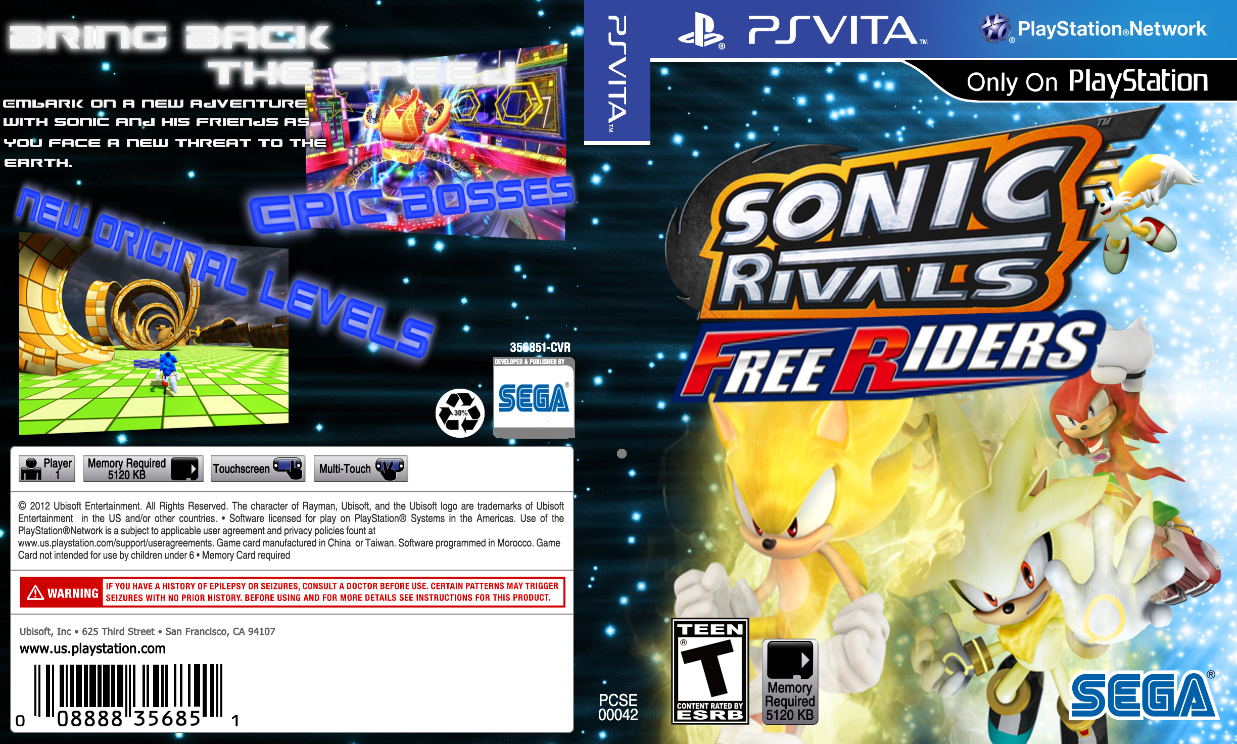 Sonic Rivals: Free Riders box cover