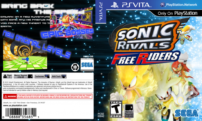 Sonic Rivals: Free Riders box art cover
