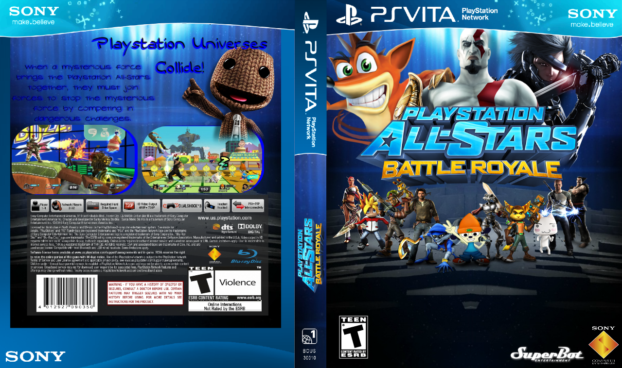 Playstation All-Stars Battle Royale box cover
