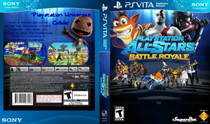 Playstation All-Stars Battle Royale box art cover