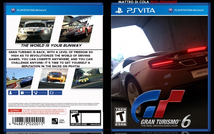 Gran Turismo 6 PSVita box art cover