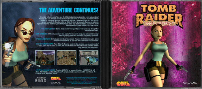Tomb Raider III: The Lost Artifact box art cover