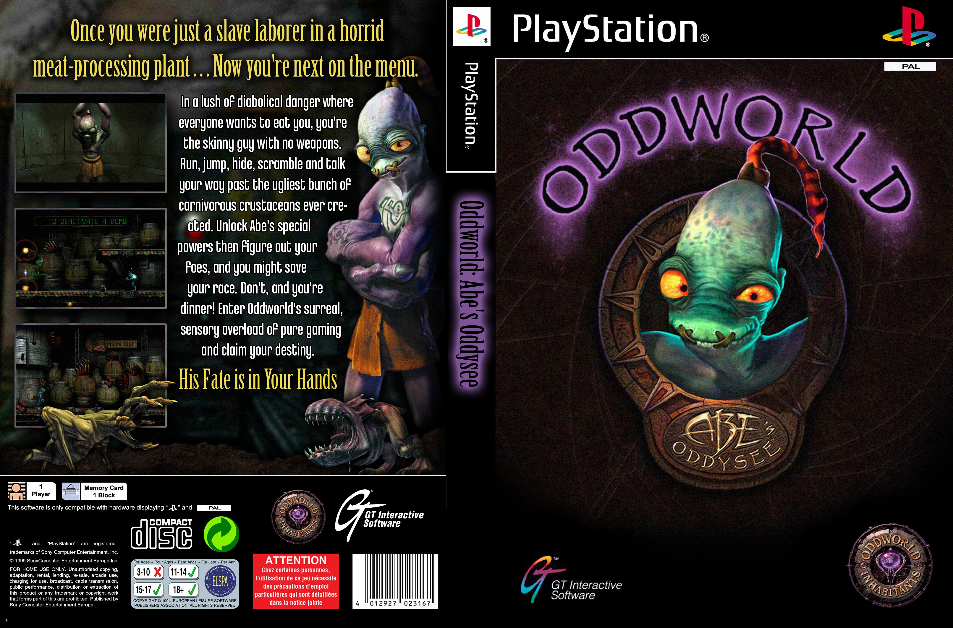 Oddworld: Abe's Oddysee box cover