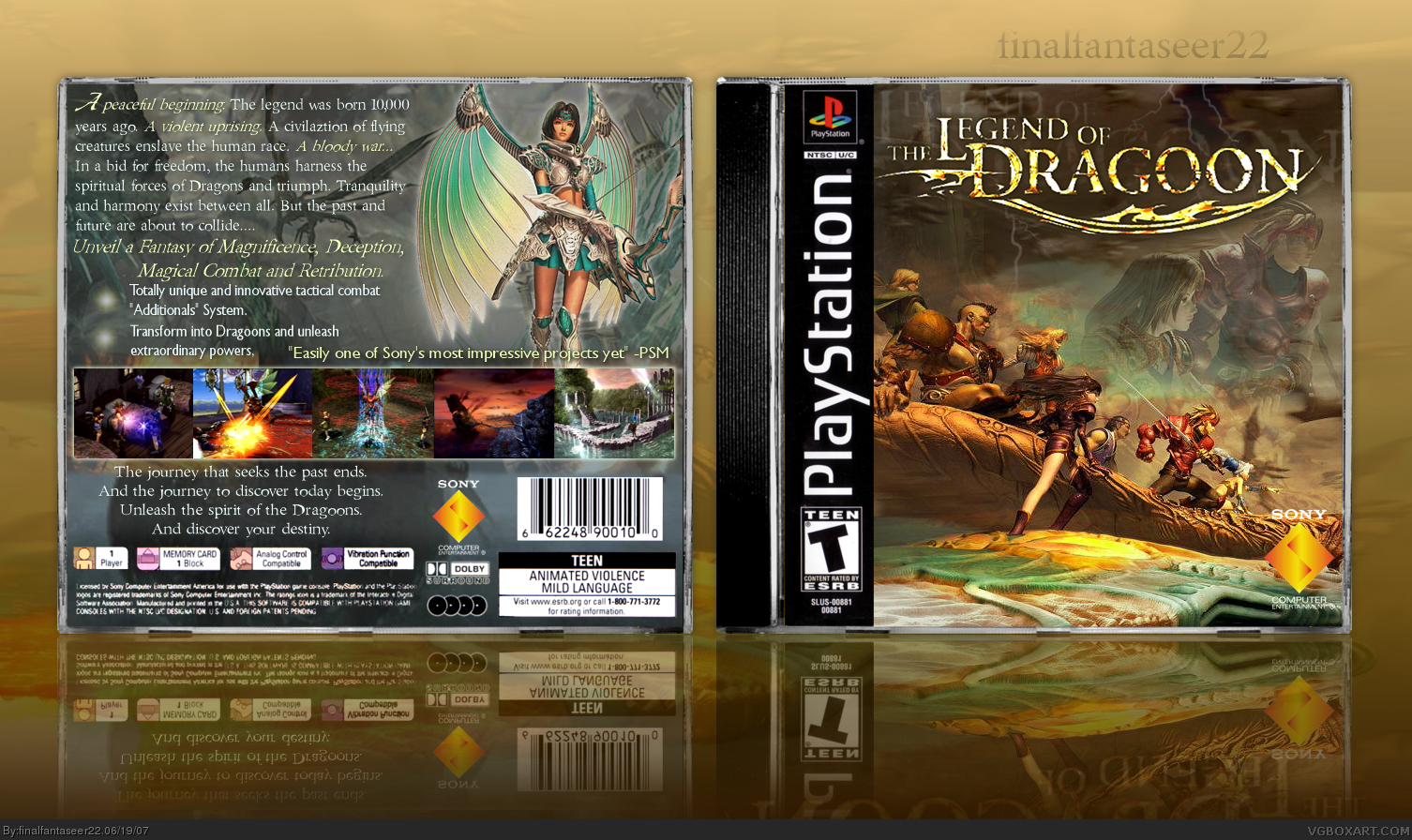 The Legend of Dragoon box cover