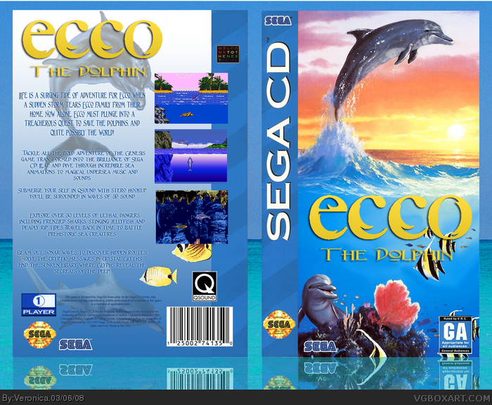 Sega CD » Ecco the Dolphin Box Cover