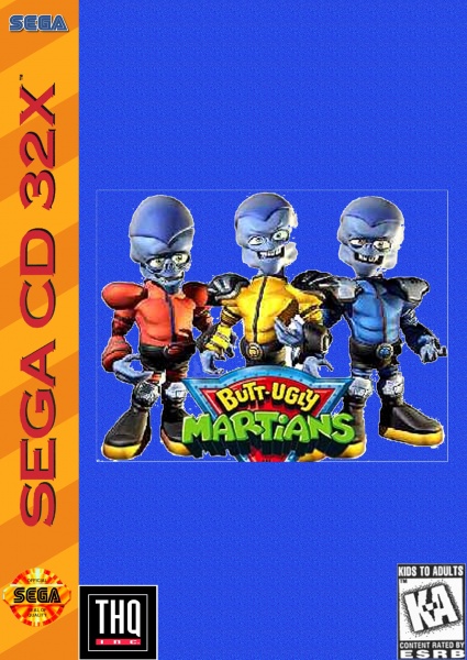 Butt Ugly Martians (32X) box art cover