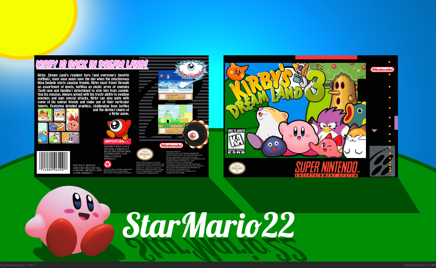Kirby's Dream Land 3 box cover