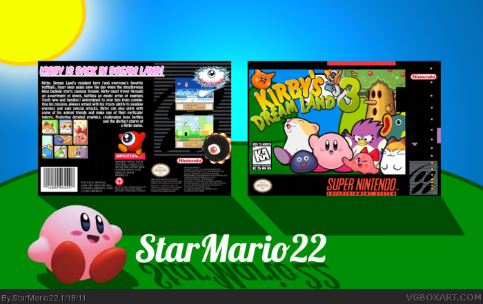 Kirby's Dream Land 3 box art cover